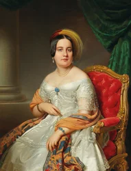 Porträt von Louise von Wertheimstein 1813-1890, geborene Biedermann, 1845