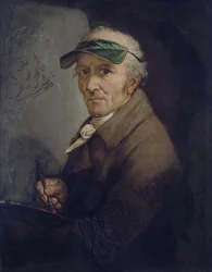 Selbstporträt mit Augenschirm, 1813