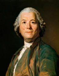 Porträt von Christoph Willibald Gluck (1714-1787), deutscher Komponist. Gemälde von Anton Hansman (19. Jahrhundert)