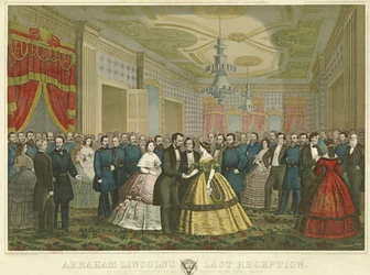 Abraham Lincolns letzte Empfang, 1865