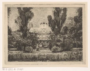 Rückseite des Palastes Huis ten Bosch in Den Haag