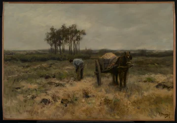 Sand schaufeln oder Der Sandkarren, ca. 1875