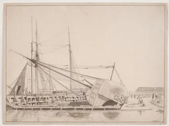 Bei einer Werft. Hafen von Kopenhagen