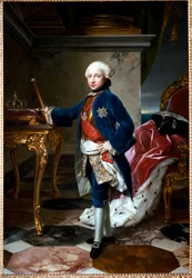 Porträt von Ferdinand I. von Bourbon oder Ferdinand IV., König von Neapel, im Alter von neun Jahren