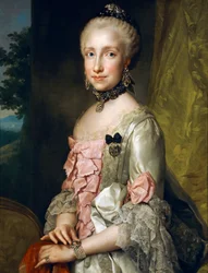 Porträt von Maria Luisa von Bourbon anlässlich ihrer Verlobung