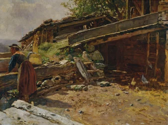 Brunnen beim Woferlbauer in Bruck-Fusch