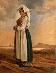 Bäuerin mit Tracht aus der Region Südlazio