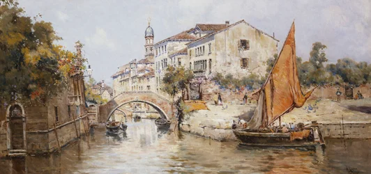 Ein venezianischer Seitenkanal