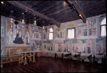 Gesamtansicht des Lebens von St. Francesca Roman (Fresko)
