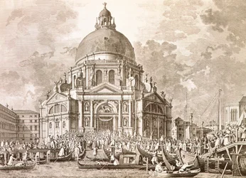 Herzogliche Festlichkeiten, Dogen und Signoria von Venedig beim jährlichen Fest Unserer Lieben Frau der Gesundheit