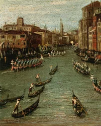 Die historische Regatta: Gondeln auf dem Canal Grande