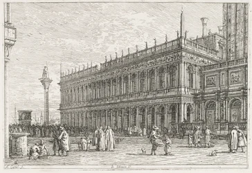 Ansichten: Die Bibliothek, Venedig, 1735-1746