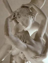 Psyche wird durch den Kuss von Amor wiederbelebt
