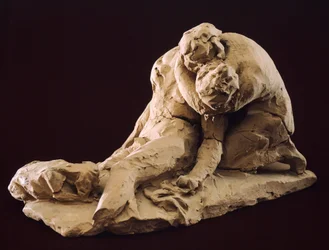 Venus und Adonis von Antonio Canova (1757-1822), Modell in Ton