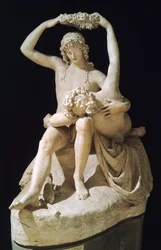 Venus krönt Amor von Antonio Canova (1757-1822), Gipsmodell