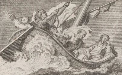 Christus auf einem Boot mit Fischern, ca. 1760-93