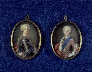 Prinz Henry Benedict Stuart (1725-1807) und Prinz Charles Edward Stuart (1720-88), ca. 1734