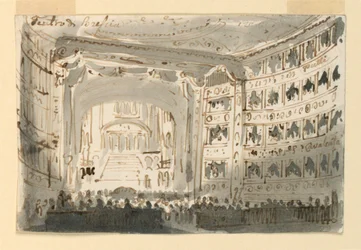 Innenraum des Theaters in Brescia