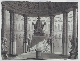 Bühnenbild, orientalischer Tempel