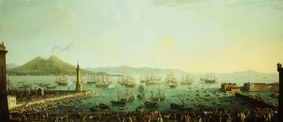 Die Einschiffung von König Karl III. aus Neapel