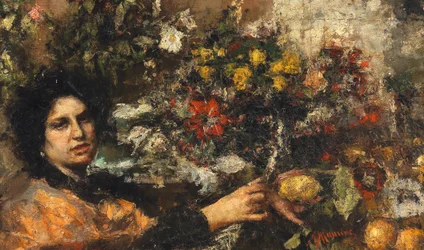 Die Blumenverkäuferin