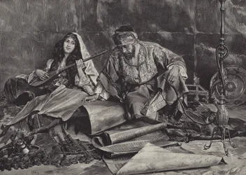 Das Lieblingslied des Sultans (Gravur)