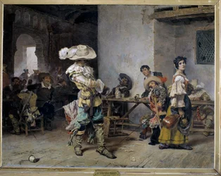 Prahlhänse in einem Gasthaus