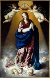 Unbefleckte Empfängnis. Gemälde von Antonio de Pereda (1599-1669)