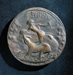 Bronzemedaille von Alfonso V. von Aragon (1394-1458)