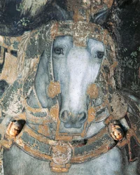 Pferd im Geschirr (Detail)