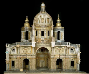 Modell der Kathedrale von St. Isaak von Dalmatien in Sankt Petersburg, 1767-69