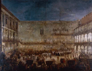 Ankunft der Prinzessin Amalie von Sachsen in Padua