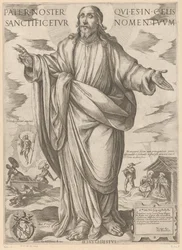 Christus (Pater noster qui es in celis sanctificetur nomen tuum, Christus, Maria und die Apostel)