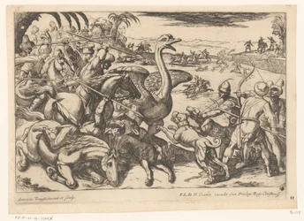 Jagd auf Strauße