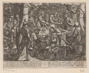 Julius Civilis erzählt den niederländischen Ältesten, dass sie von den Römern wie Sklaven behandelt werden Der Bataverkrieg gegen die Römer (Serientitel) Batavorum cum Romanis Bellum (Serientitel)