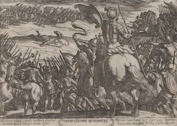 Tafel 16: David tötet Goliath, aus 