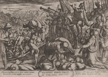 Tafel 22: Josaphat dankt Gott für seinen Sieg, aus 