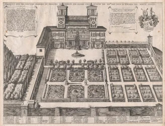 Speculum Romanae Magnificentiae: Monte Pincio Palast und Gärten, Mitte bis Ende 16. Jahrhundert