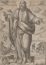 Stehender Christus, Segen aus 