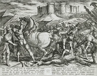 Die Römer werden durch Civilis