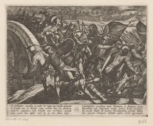 Überraschungsangriff auf das römische Lager an der Mosel