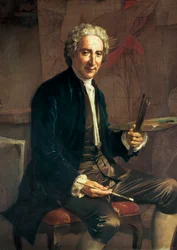 Porträt von Antoni VILADOMAT i MANALT (1678-1755), spanischer Maler