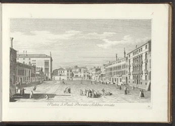 Ansicht des Campo San Polo in Venedig
