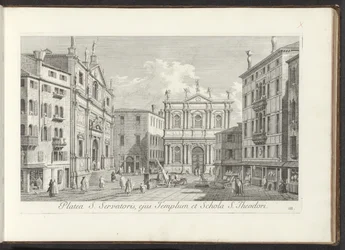 Ansicht des Campo San Salvador in Venedig
