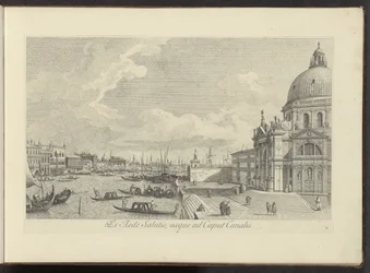 Ansicht des Canal Grande und der Santa Maria della Salute in Venedig