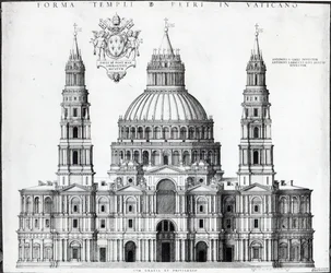 Plan für St. Peter, Rom, 1539