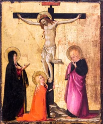 Die Kreuzigung mit der Jungfrau Maria, dem Heiligen Johannes und der Heiligen Maria Magdalena