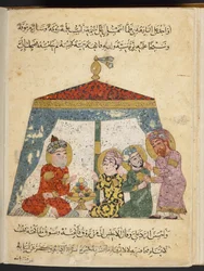 MS add 22114 folio 96r, Maqamat von al-Hariri (Pergament)