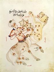 Ms 5036 fol.238 Die Sternbilder des Zentauren und des Löwen, aus Abhandlung über die Fixsterne von Abd-al-Rahman Al Sufi (903-986)