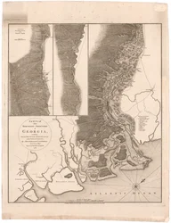Eine Karte der nördlichen Grenzen Georgiens von Campbell